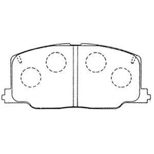 Колодки тормозные дисковые PF1281 SUMIMOTO