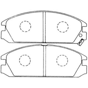 Колодки тормозные дисковые NISSHINBO PF8127