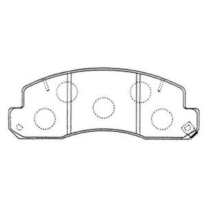 Колодки тормозные дисковые PF1329 FBK