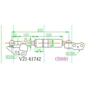 Амортизатор багажника JETT V2161742 ACM21 RH