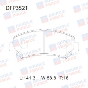 Колодки тормозные дисковые DOUBLE FORCE  DFP3521/GP01276/PN2801