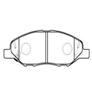 Колодки тормозные дисковые передние CTR GK0742/CKN27/GP01250/PF2452