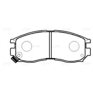 Колодки тормозные дисковые CTR   CKM7/GK0575/GP06043/PF3271