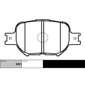 Тормозные колодки  CTR GK1071/CKT57/PN1430/GP02180