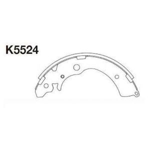 Колодки тормозные барабанные KASHIYAMA K5524/GS05524/T-524