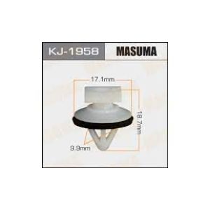 Клипса крепежная MASUMA KJ-1958.