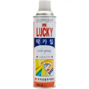 Краска-аэрозоль LUCKY белая, 530 мл
