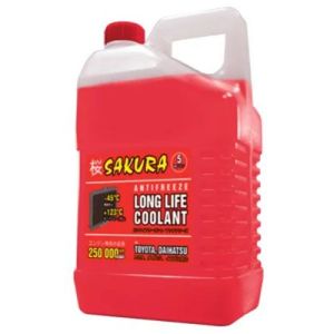 Антифриз SAKURA  LLC  ( - 45 град. ) красный ,  5 литров