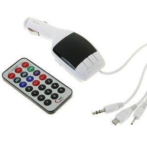 FM - трансмиттер 12 В, USB/Mp3/WMA/AUX/MicroSD, МИКС