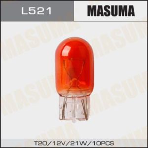 Лампа б/ц MASUMA 12v 21W T20, Orange 1-конт