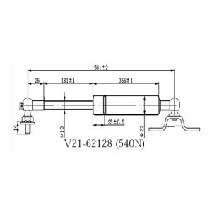 Амортизатор багажника JETT V2162128  Odyssey RA6  RH