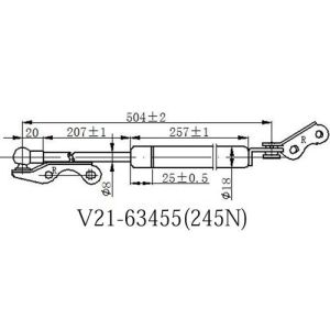 Амортизатор крышки багажника  JETT V2163454  LH  VITZ/PLATZ
