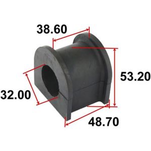 Втулка пер. стабилизатора TENACITY ASBTO1077/MP-1236/488150K090