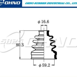 Пыльник шруса OHNO 5-825 FB2189