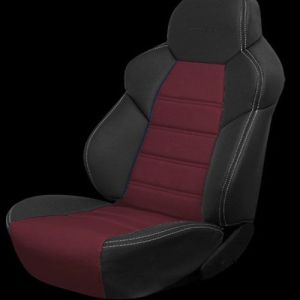 Авточехлы ДИНАС COMFORT.к/з, (черный/бордовый)