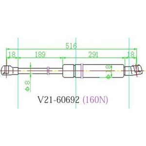 Амортизатор капота V21-60692