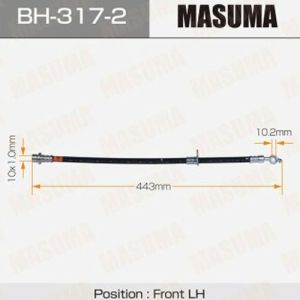 Шланг тормозной MASUMA  BH-317-2/30043827 передний LH