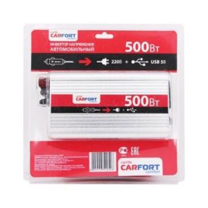 Инвертор напряжения «CarFort» DC12v- AC220v. 500w