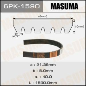 Ремень ручейковый MASUMA 6PK-1590