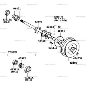 Шестерня (Ротор ABS) TOYOTA  43517-28030