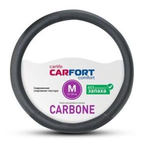 Оплетка CarFort Carbone, черная, М