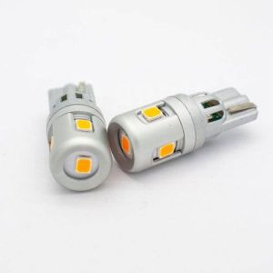 Лампа светодиодная Blick T10(W5W)-2835-5SMD Желтый 12V 2шт