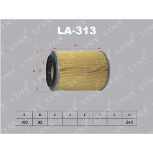 Фильтр воздушный LYNXauto LA-313/A-3002/A-3020/BRA0321
