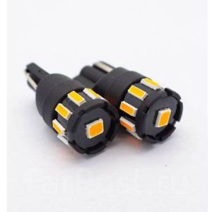 Лампа светодиодная Blick T10(W5W)-2FT10-O Желтый 12V 2шт
