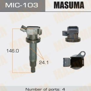 Катушка зажигания MASUMA  MIC103/TYDI1001E 1ZZFE, ZZT24#, ZZE124, ZCA2#
