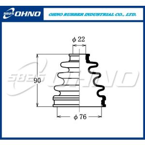 Пыльник привода OHNO 5-825 FB-2049/BD0111/MF-2049