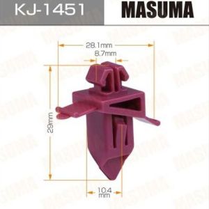 Клипса крепежная MASUMA KJ-1451