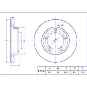 Ti-Guar Диск тормозной TG-MB334308/RN1262V*Ti•GUAR