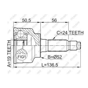 Ti-Guar ШРУС TG-6814 / MA-014 * Ti-Guar