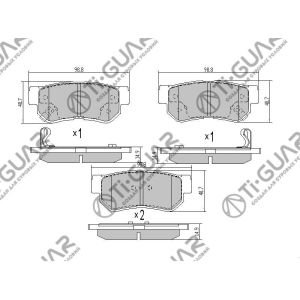 Ti-Guar Тормозные колодки TG-3298/PN0539* Ti·GUAR