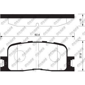 Ti-Guar Тормозные колодки TG-659/PF1458* Ti·GUAR