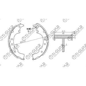 Ti-Guar Тормозные колодки TG-D1075/FN2339* Ti·GUAR