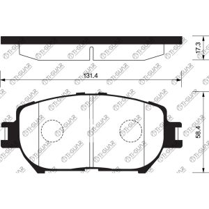 Ti-Guar Тормозные колодки TG-671/PF1479* Ti·GUAR