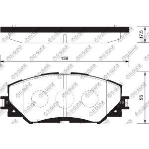 Ti-Guar Тормозные колодки TG-742/PF1524* Ti·GUAR