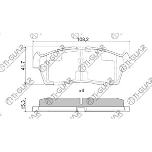 Ti-Guar Тормозные колодки TG-9523/PN9523* Ti·GUAR