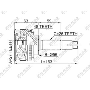 Ti-Guar ШРУС TG-9518Z48 / TO-018A48 * TiGuar