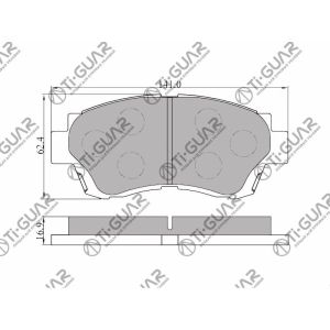 Ti-Guar Тормозные колодки TG-322/PF1228* Ti·GUAR