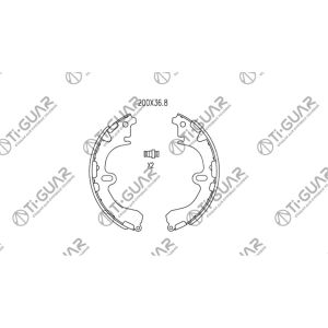 Ti-Guar Тормозные колодки TG-D1051/FN2285* Ti·GUAR
