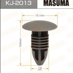 Клипса крепежная MASUMA KJ-2013 салонная серая