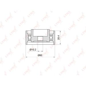 Ролик обводной ремня ГРМ PB-3020/DG3060312RR1HC2