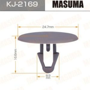 Клипса крепежная MASUMA KJ-92169 салонная серая