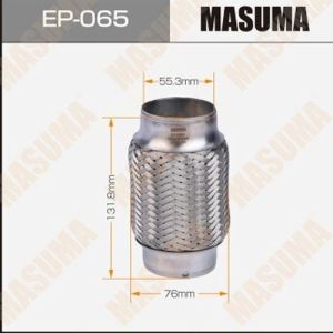 Гофра глушителя MASUMA, 3-х слойная, wiremesh, interlock, 40х150