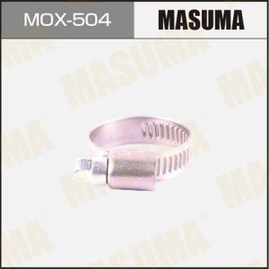 Хомут червячный MASUMA, 16-27mm / H-9mm (нержавеющая сталь)