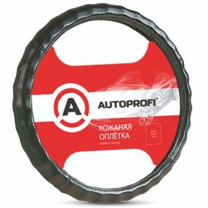 Оплётка руля, натуральная кожа, ребристая, чёрный, разм. XL,,