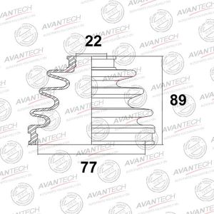 Пыльник привода AVANTECH BD0119/FB2008