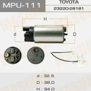 Бензонасос MASUMA MPU-111/23220-0Q040  HIGHLANDER/ ASU40L (сетка MPU-053 в комплекте)